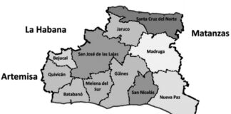 Mapa de mayabeque