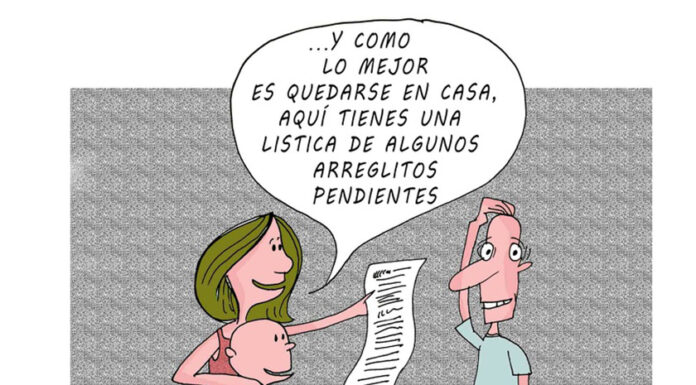 Caricatura sobre la prevención y la responsabilidad frente a la pandemia mundial de la COVID-19