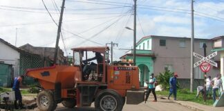 Labores de desobstrucción en San José de las Lajas ante presencia de fenómeno meteorológio Eta
