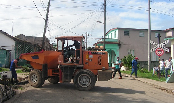 Labores de desobstrucción en San José de las Lajas ante presencia de fenómeno meteorológio Eta