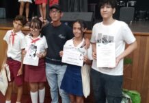 Premiados ganadores del concurso Nacional Leer a Martí en San José de las Lajas