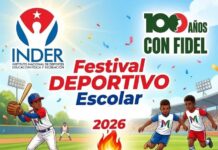 Festival Deportivo Escolar Municipal en San José de las Lajas