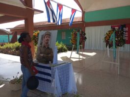 Pueblo lajero rinde tributo póstumo al Comandante de la Revolución Cubana Ramiro Valdés Menéndez