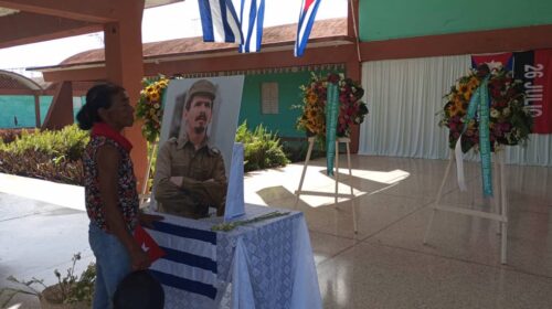 Pueblo lajero rinde tributo póstumo al Comandante de la Revolución Cubana Ramiro Valdés Menéndez