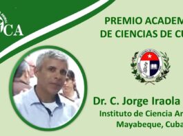 Premio Academia de Ciencias para investigador del Instituto de Ciencia Animal ICA