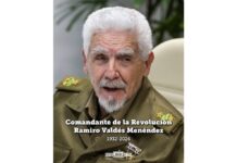 Díaz-Canel lamenta muerte del Comandante Ramiro Valdés
