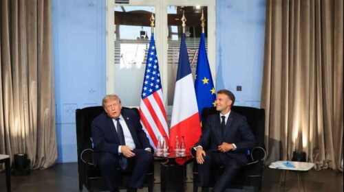 Trump presume en Francia de acuerdo EEUU-Irán