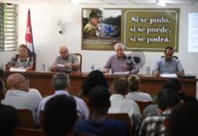 Díaz-Canel visita Consejos de Defensa Municipales de La Habana