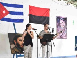 Cubanos en Nicaragua celebran los CDR y denuncian bloqueo de EEUU