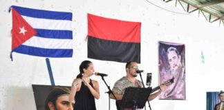 Cubanos en Nicaragua celebran los CDR y denuncian bloqueo de EEUU
